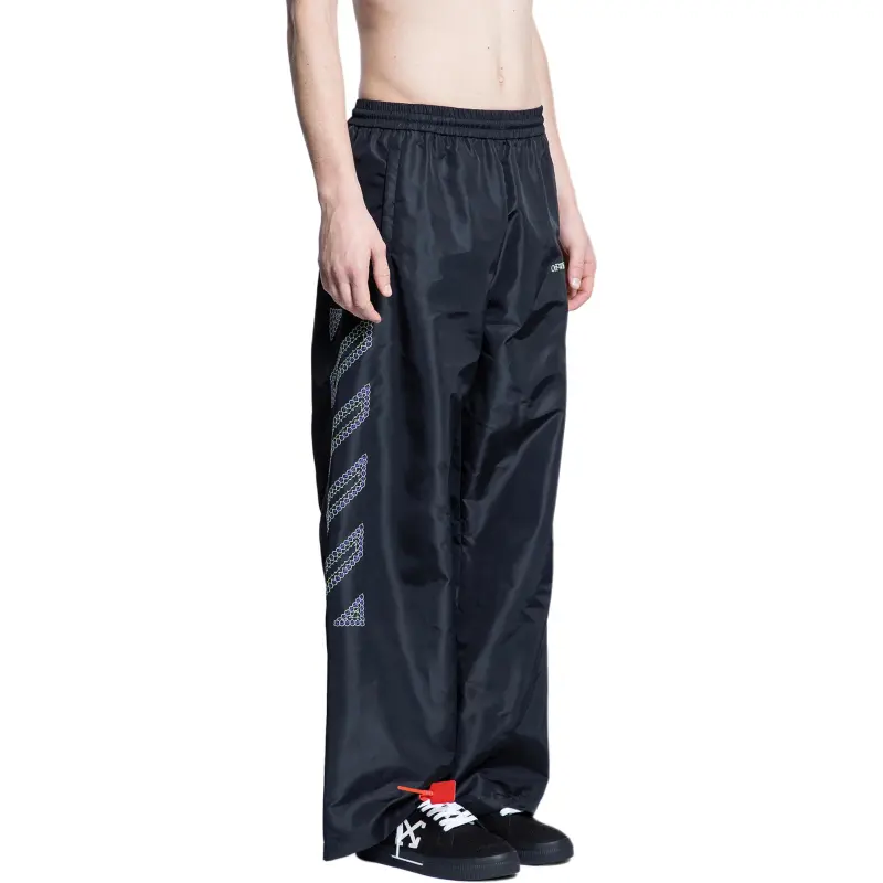 OFF WHITE Logo Detailed Wide Leg Pants-2