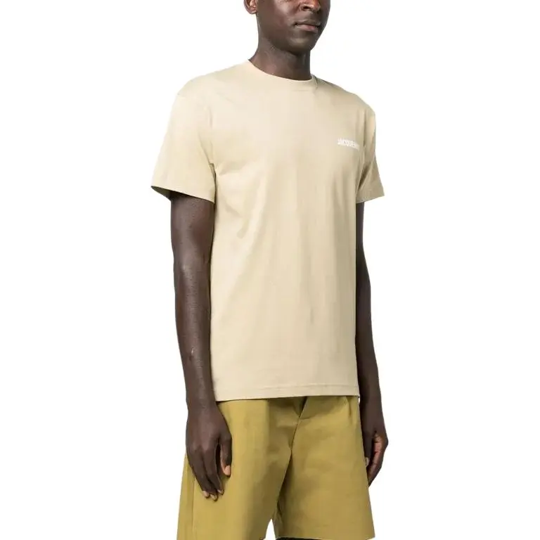 Jacquemus Le T shirt Logo T shirt Beige-3