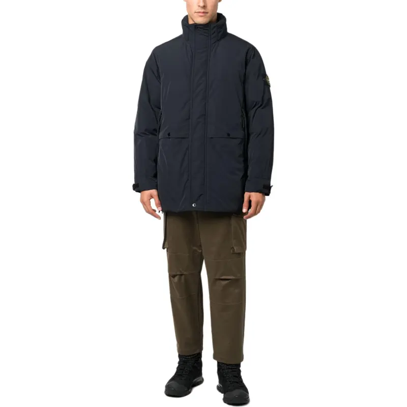 STONE ISLAND Logo patch Padded Down Parka-2