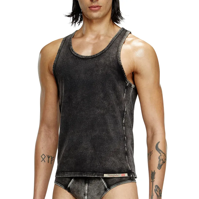 DIESEL Tank Top Men's Dark Gray-3