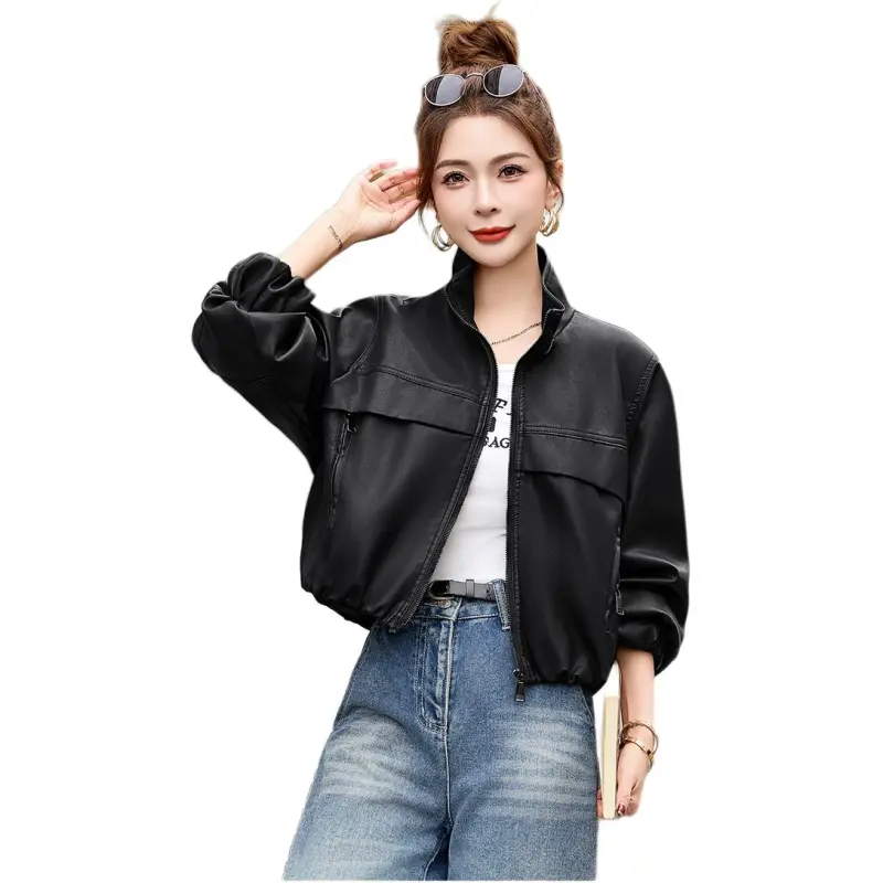 Fele.d Leather Jackets Women's-13