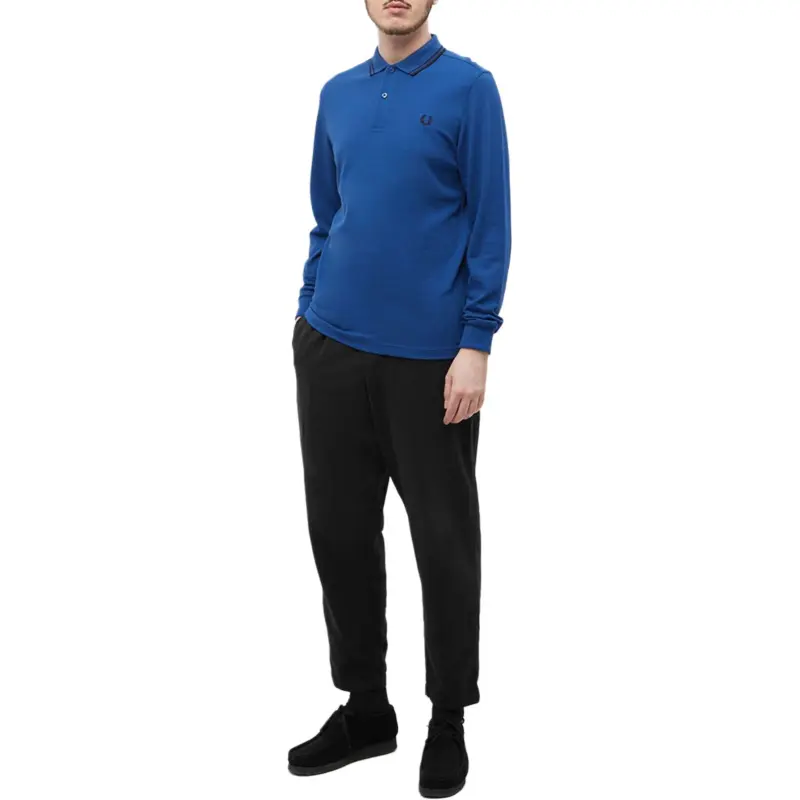 FRED PERRY Polo Shirt Men's Blue-3