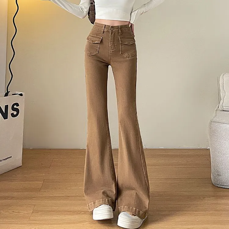 HTHK Casual Pants Women's Brown-2