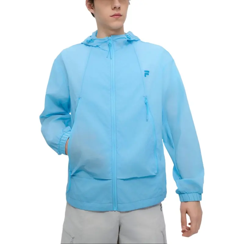 FILA FUSION Jackets Coats Women's Light Azure Blue-3