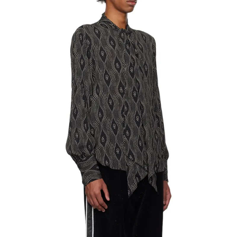 ANNA SUI Shirts Men Black-2
