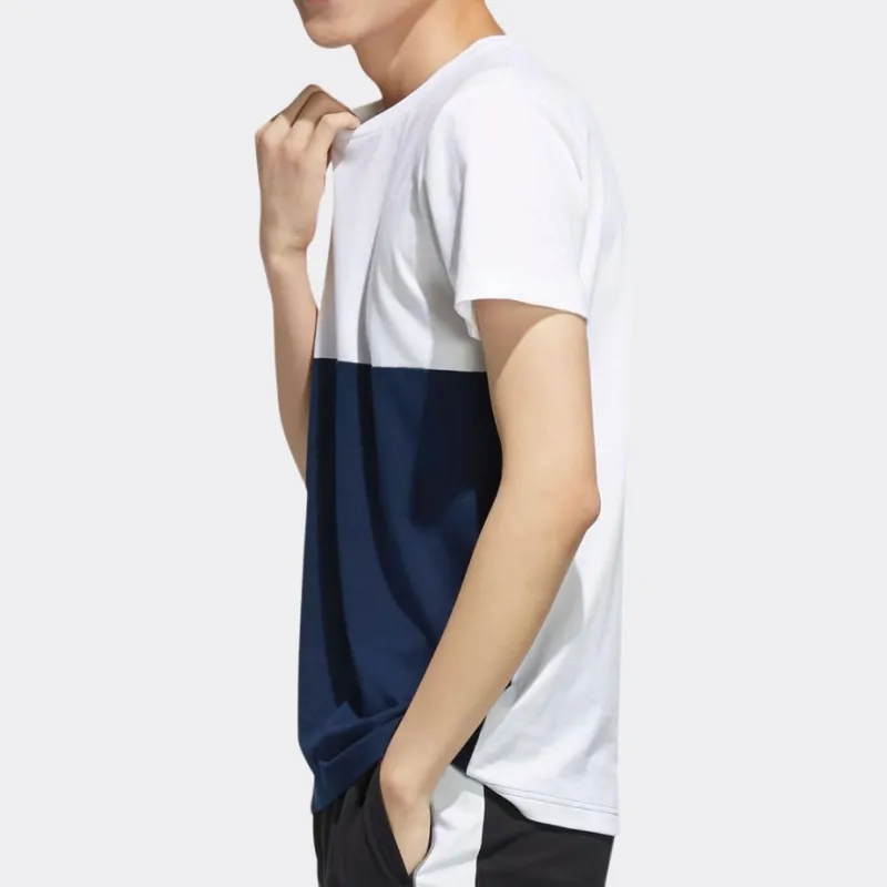 Adidas Neo T Shirt Men's White/College Navy-4