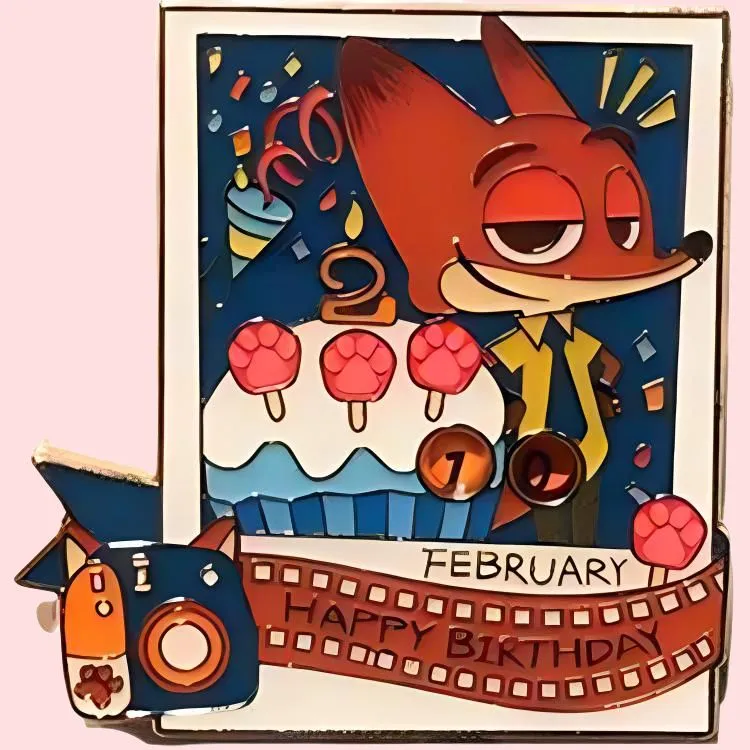 Disney Figure Print February Nick Shanghai Disney Badges-2