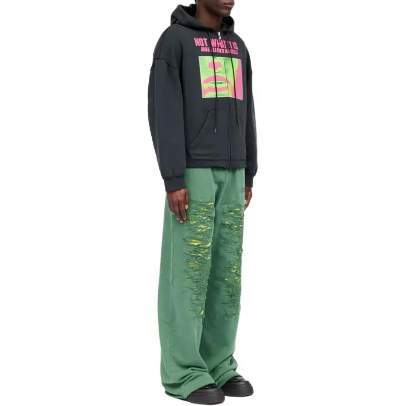 MM6 Maison Margiela Graphic-Printed Zip-Up Hoodie-2