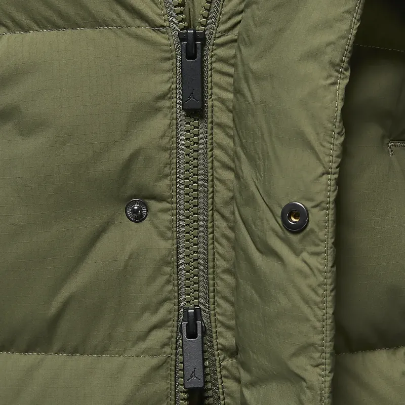 Jordan Flight Down Jacket Men's Medium Olive Green-4