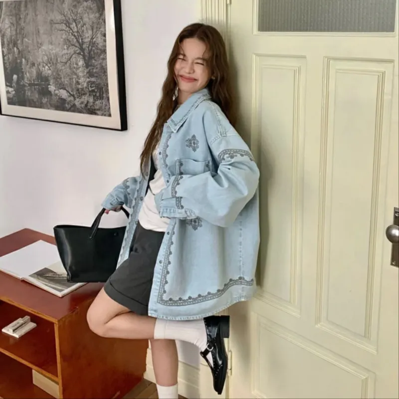 SONDR Denim Jacket Unisex Light Blue-4