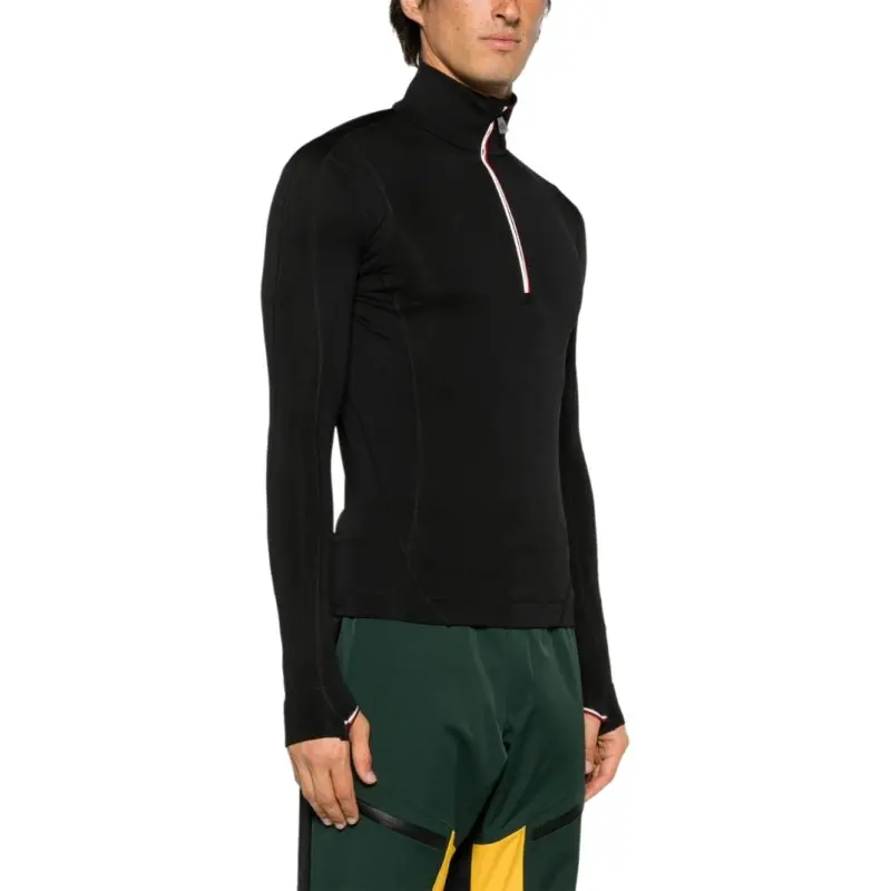 Moncler Logo Patch Front Zipped Sweatshirt-3