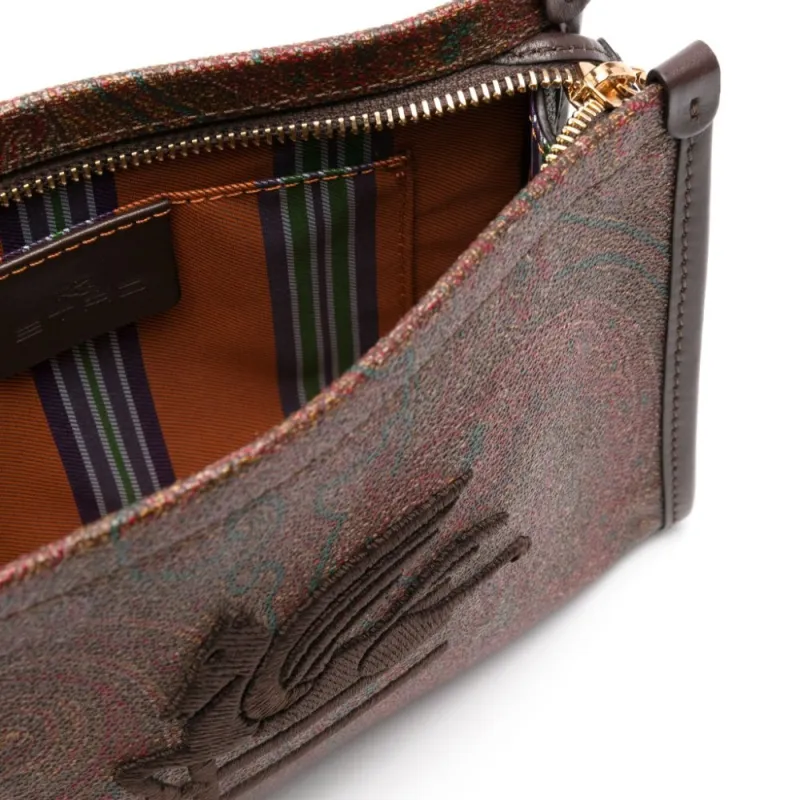 ETRO Pegaso embroidered Paisley print Tote Bag-3