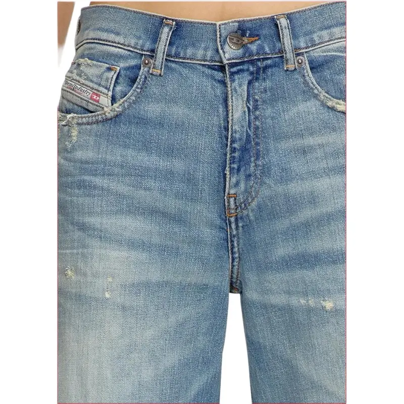 DIESEL 1978 D Akemi Straight Leg Distressed Jeans-6
