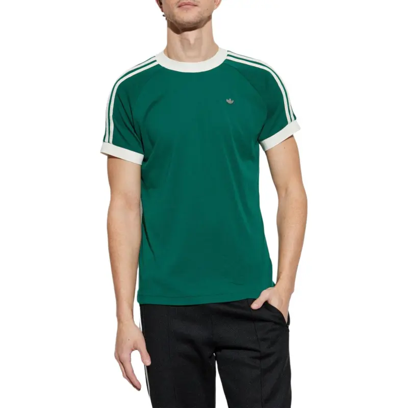 Adidas Logo Plaque Crewneck T Shirt-1