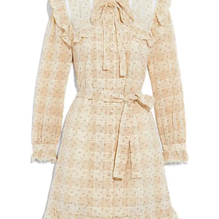 COACH FW21 Long Sleeved Dress Women's Umber-4