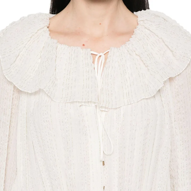 Chloé Gathered Midi Dress-5