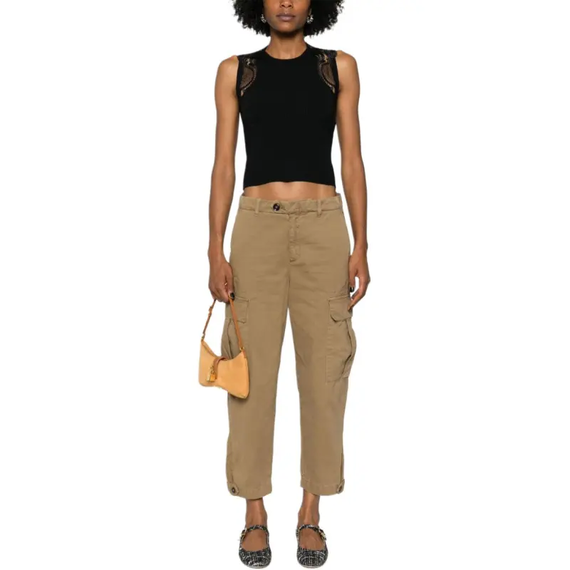 PINKO Tapered Leg Cargo Trousers-6
