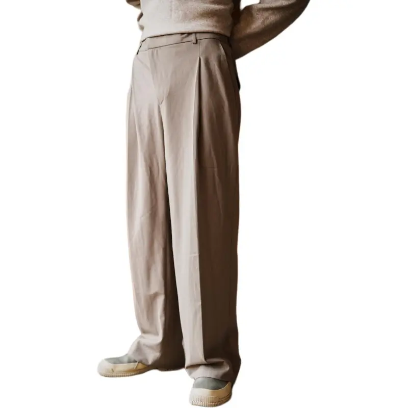 SAME FLOW Suit Trouser Men's Ling Tea Brown-3