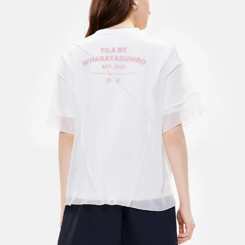 Mihara Yasuhiro X FILA X MIHARA YASUHIRO T Shirts Women's Coconut Milk White-3