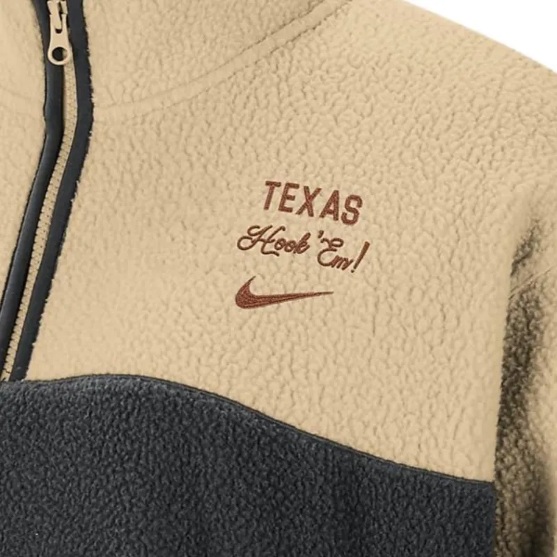 Nike Texas Swoosh Fly Velvet-feel Coat Women's Earth Yellow-2