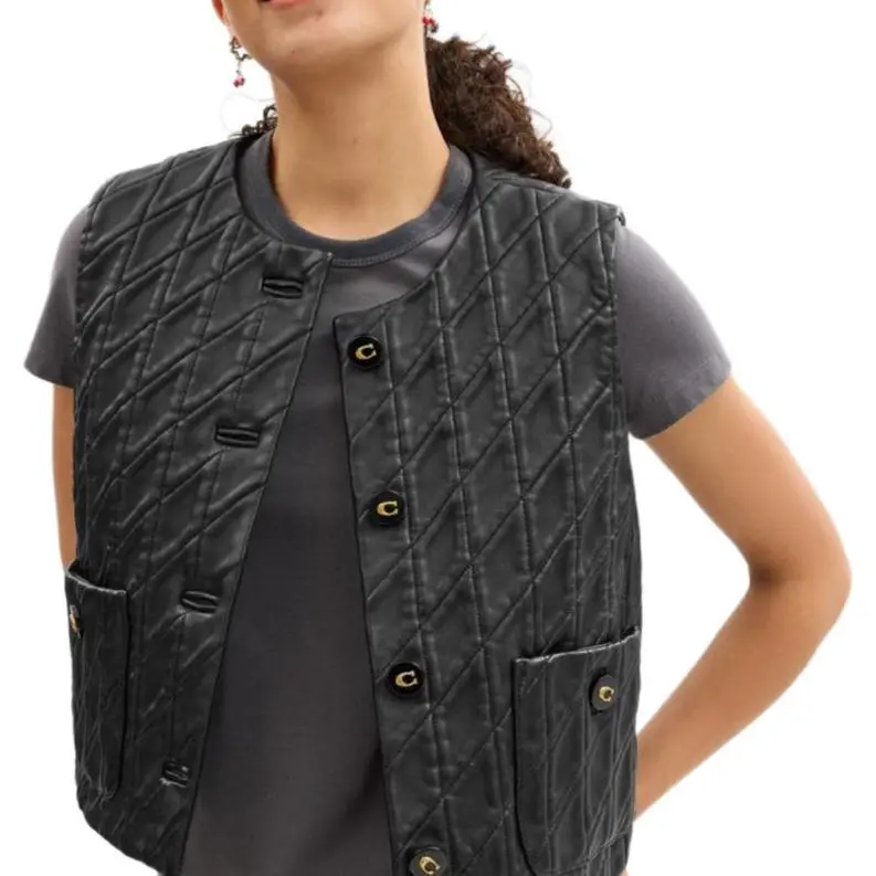 COACH SS25 Puffer Jacket Women's Black-4