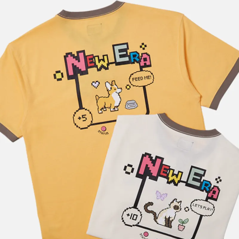 New Era T Shirts Unisex Yellow-2