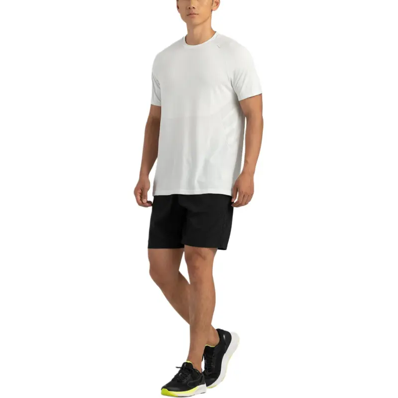 DECATHLON T Shirt Men's Snow/Silver Gray-1