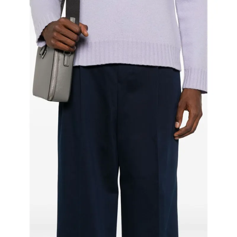 AMIPARIS Pleated Straight Leg Trousers-5