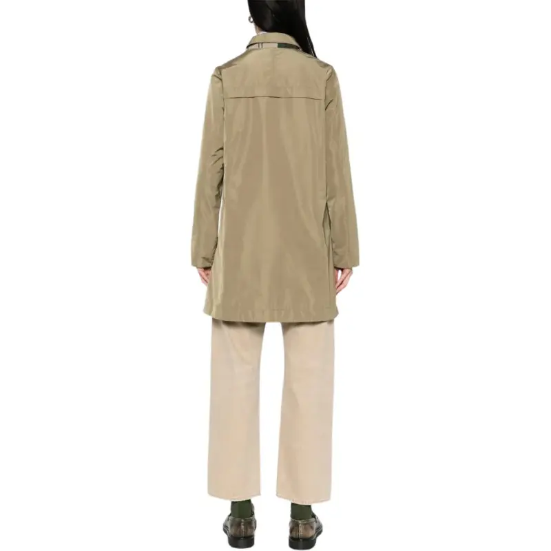 BARBOUR Straight Hem Buttoned Coat-3
