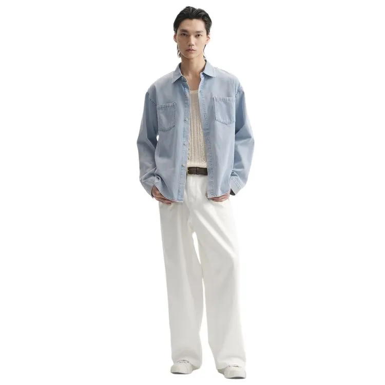 Nice Rice Jeans Unisex Wave White-3