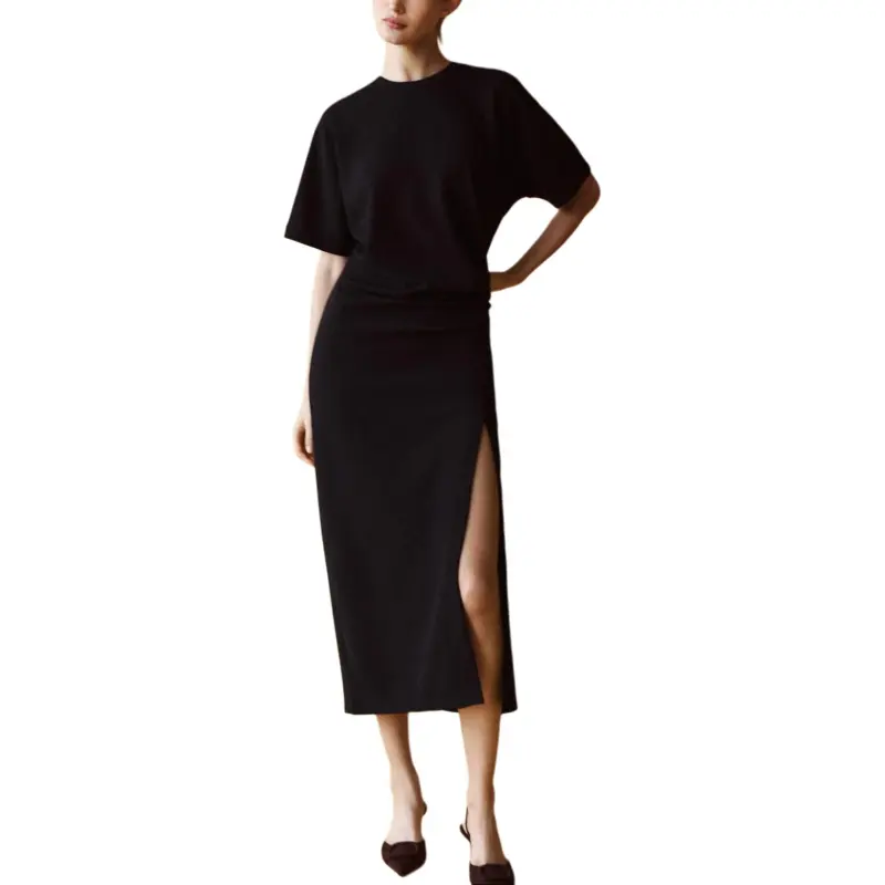 ZARA Short Sleeved Dresses Women's Black-2
