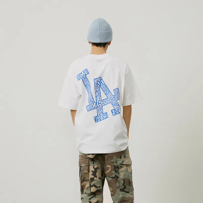 MLB Base Logo T Shirts Unisex Ecru-5
