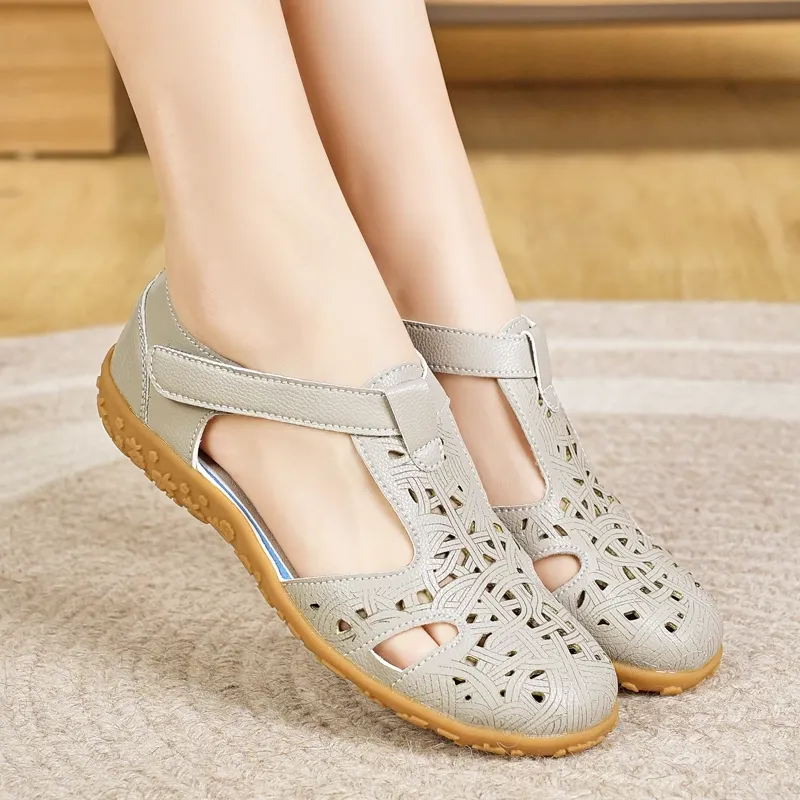 Reivanti Roman Sandals Women's Gray-5