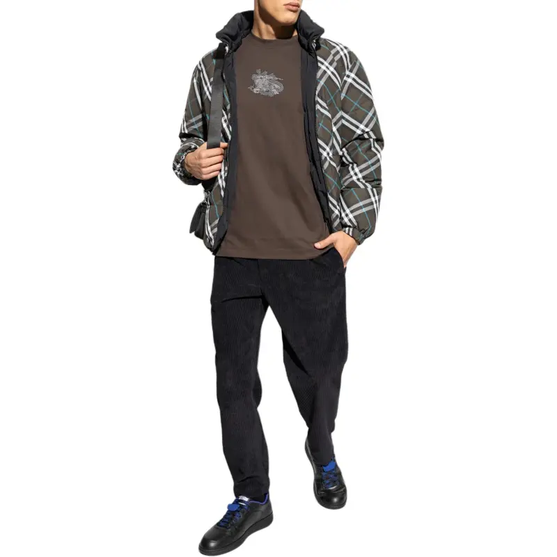 Burberry Checked Hooded Reversible Jacket-3