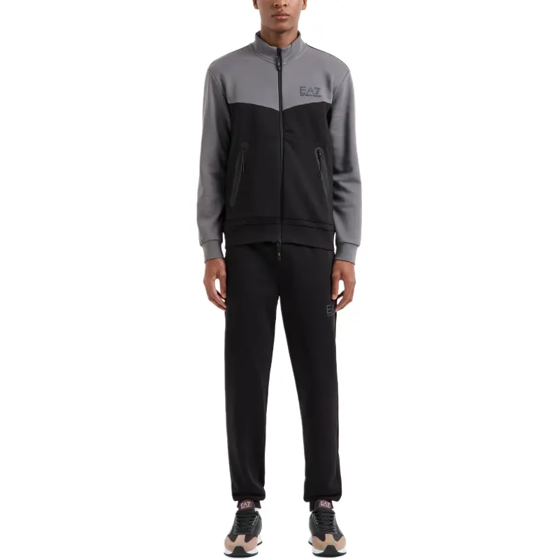EMPORIO ARMANI Logo Printed Zipped Tracksuit Set-3