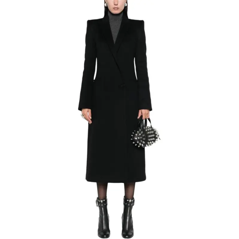 Alexander McQueen Stacked Shoulder Tailored Coat-1