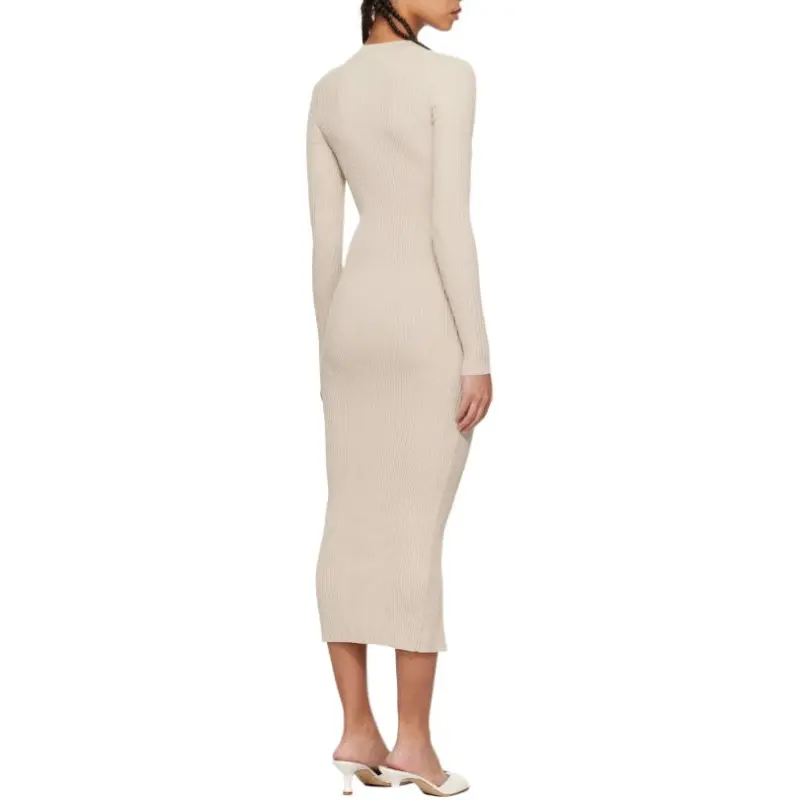 Staud Long Sleeved Dresses Women's Camel-1