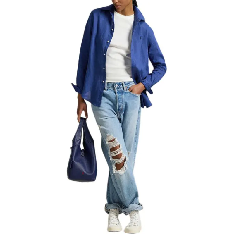 Polo Ralph Lauren FW25 Shirt Women's Sapphire Blue-3