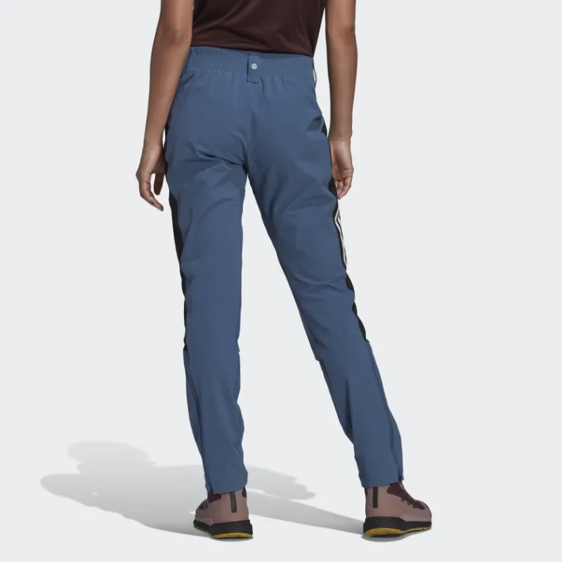 Adidas Techrock Mountaineering Pants Knitted Sports Pants Women's Blue-2