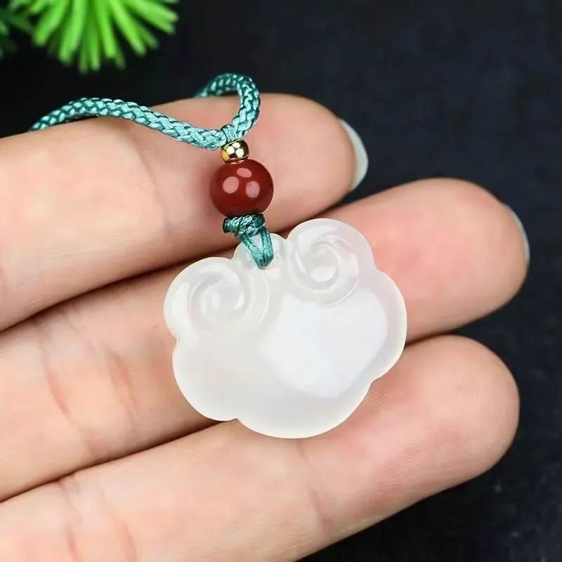 JUNWEN Chalcedony Necklaces Unisex-3