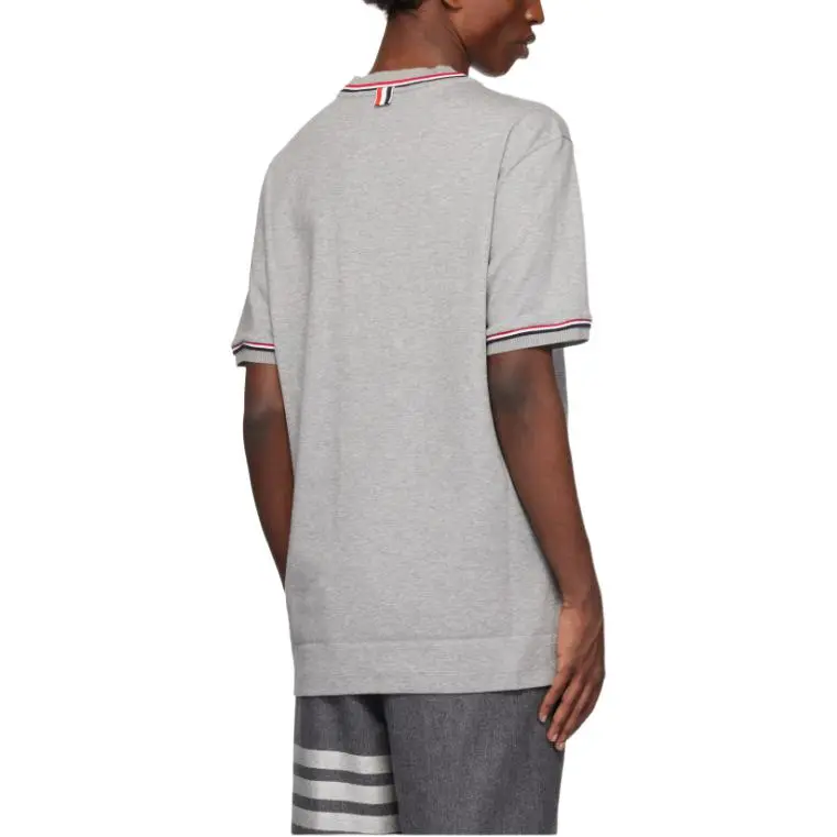 THOM BROWNE Milan Striped Crewneck T Shirt-6