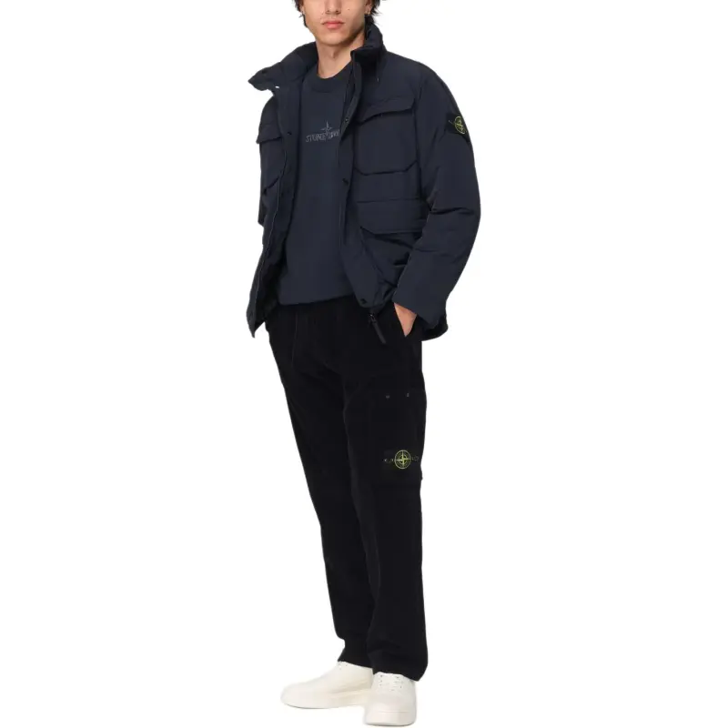STONE ISLAND Logo Patch Corduroy Trousers-2