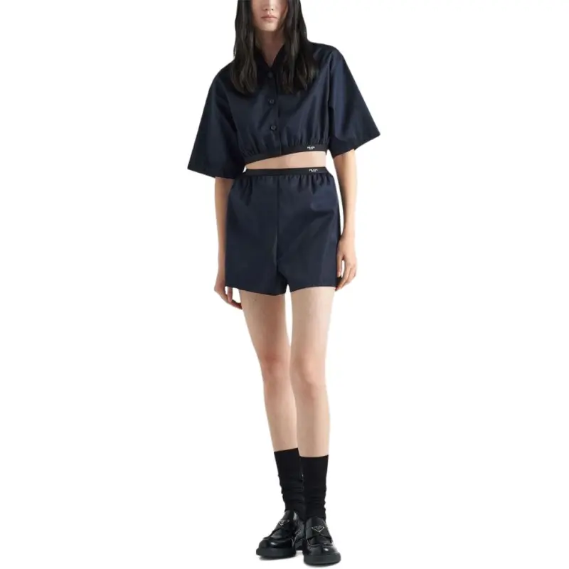 PRADA Re Nylon Elasticated Waistband Shorts-3