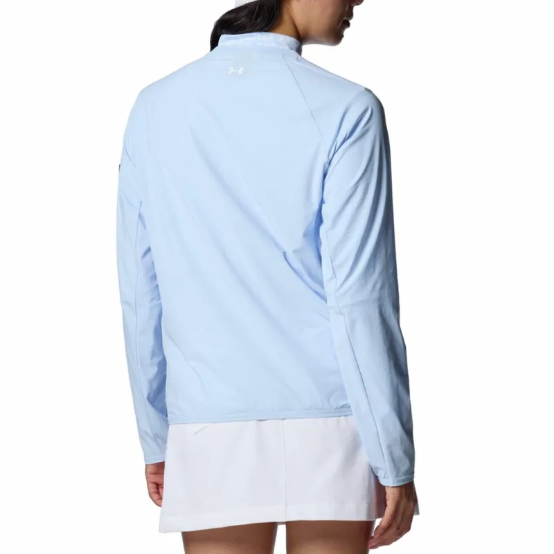 Under Armour FW24 Drive Wind Golf Apparel Women's Rain Cloud Blue/White-1