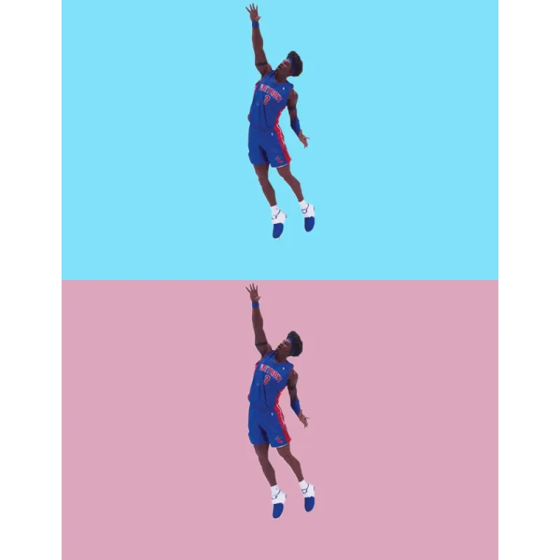 McFARLANE NBA Star Characters Maikfan NBA Collection 7th Ben Wallace Block Scale Figures-3