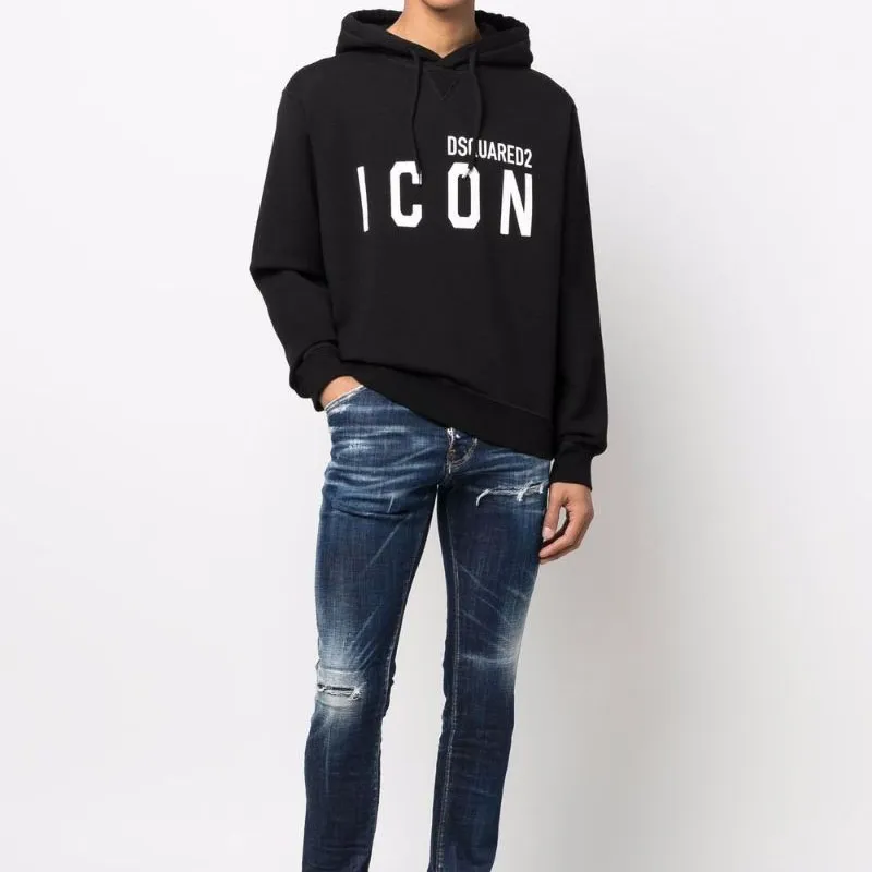 Dsquared2 Logo Printed Drawstring Hoodie-2