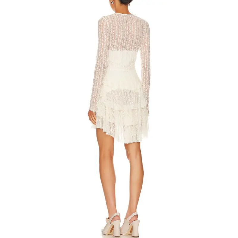 LOVESHACKFANCY Long-Sleeved Dresses Women's White-1
