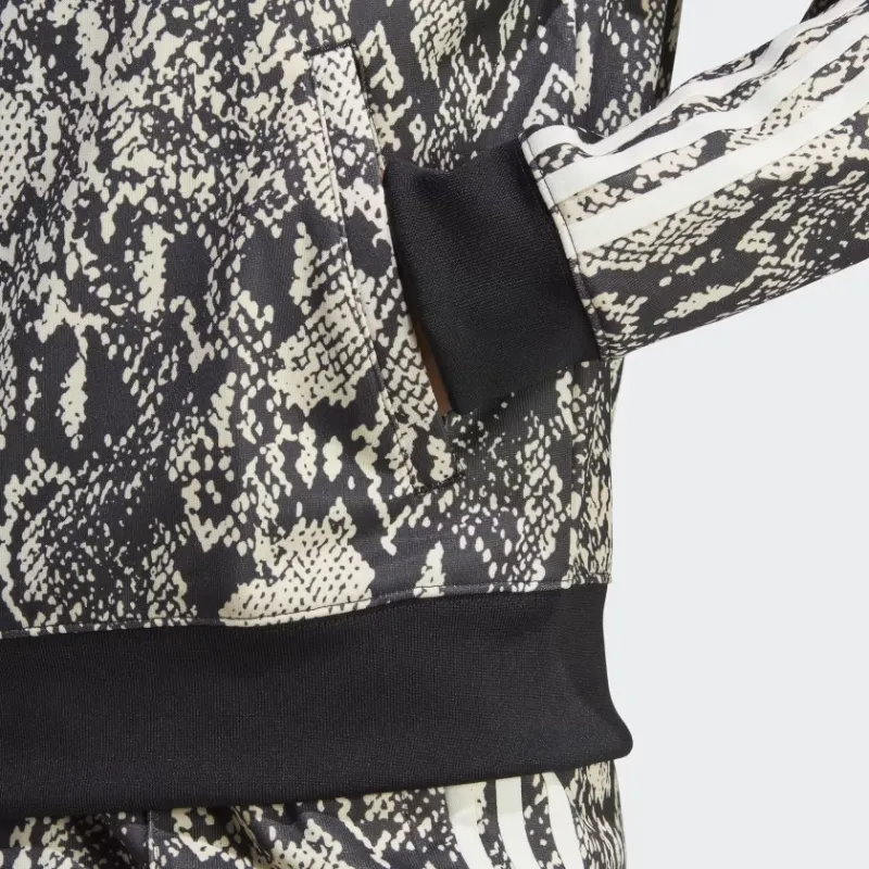 Adidas ALLOVER PRINT Jackets Women's Black-4