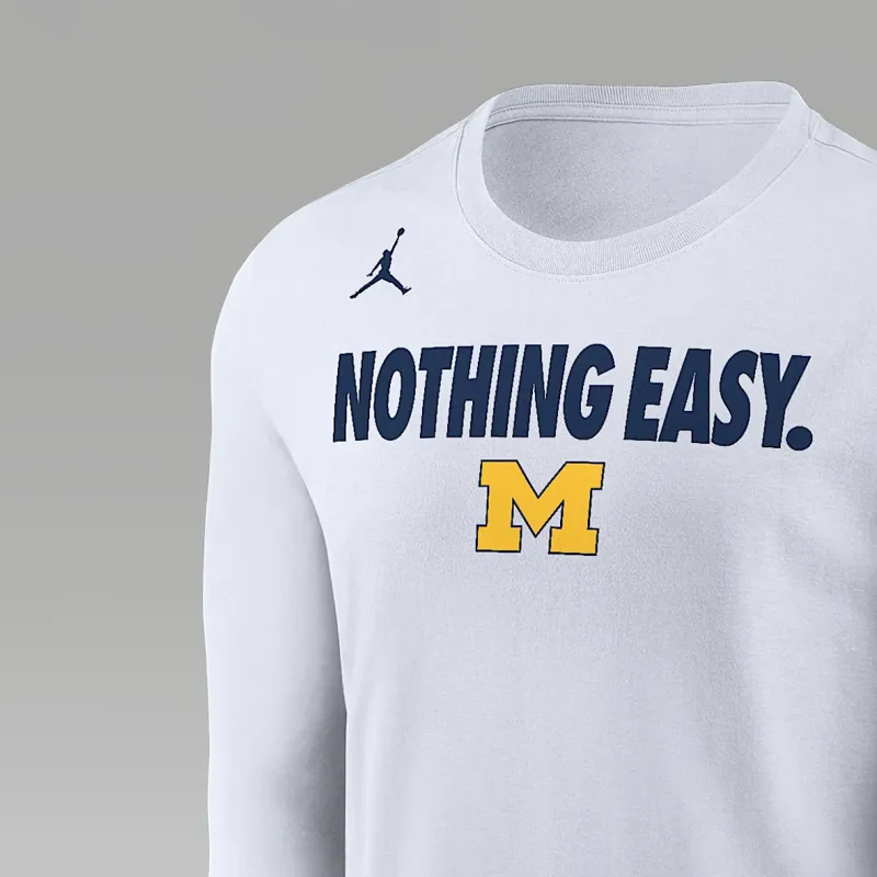 Nike Michigan Men's Nike College Long Sleeve T Shirt-1