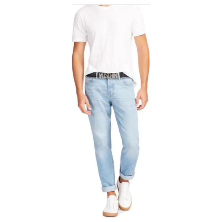 MOSCHINO Calf Leather Logo Belt-4